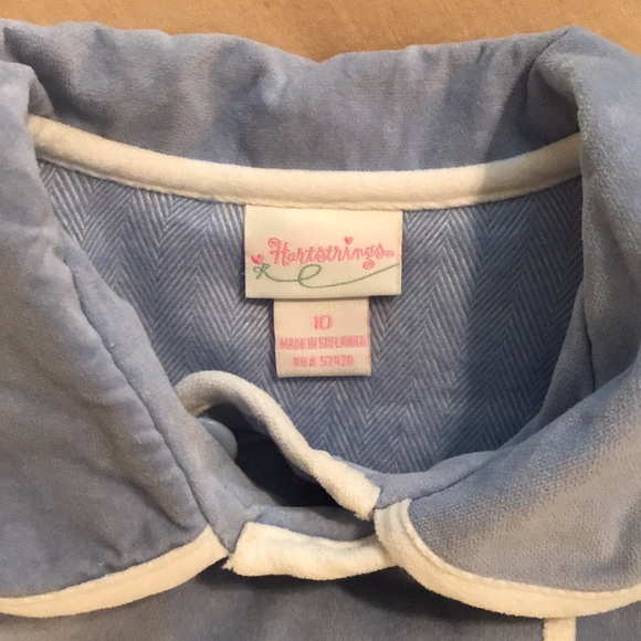 Girls Hartstrings Light Blue Coat - Picture 2 of 11